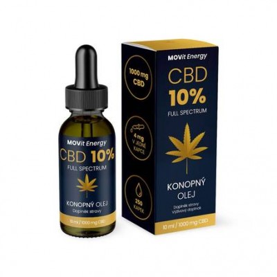 MOVit CBD 10% Full Spectrum konopný olej 10 ml eshop